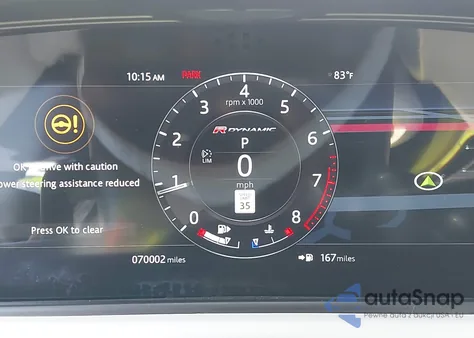 2020 Land Rover Range Rover Velar P250 R-Dynamic S из США, поврежденный, VIN SALYK2EX1LA238705